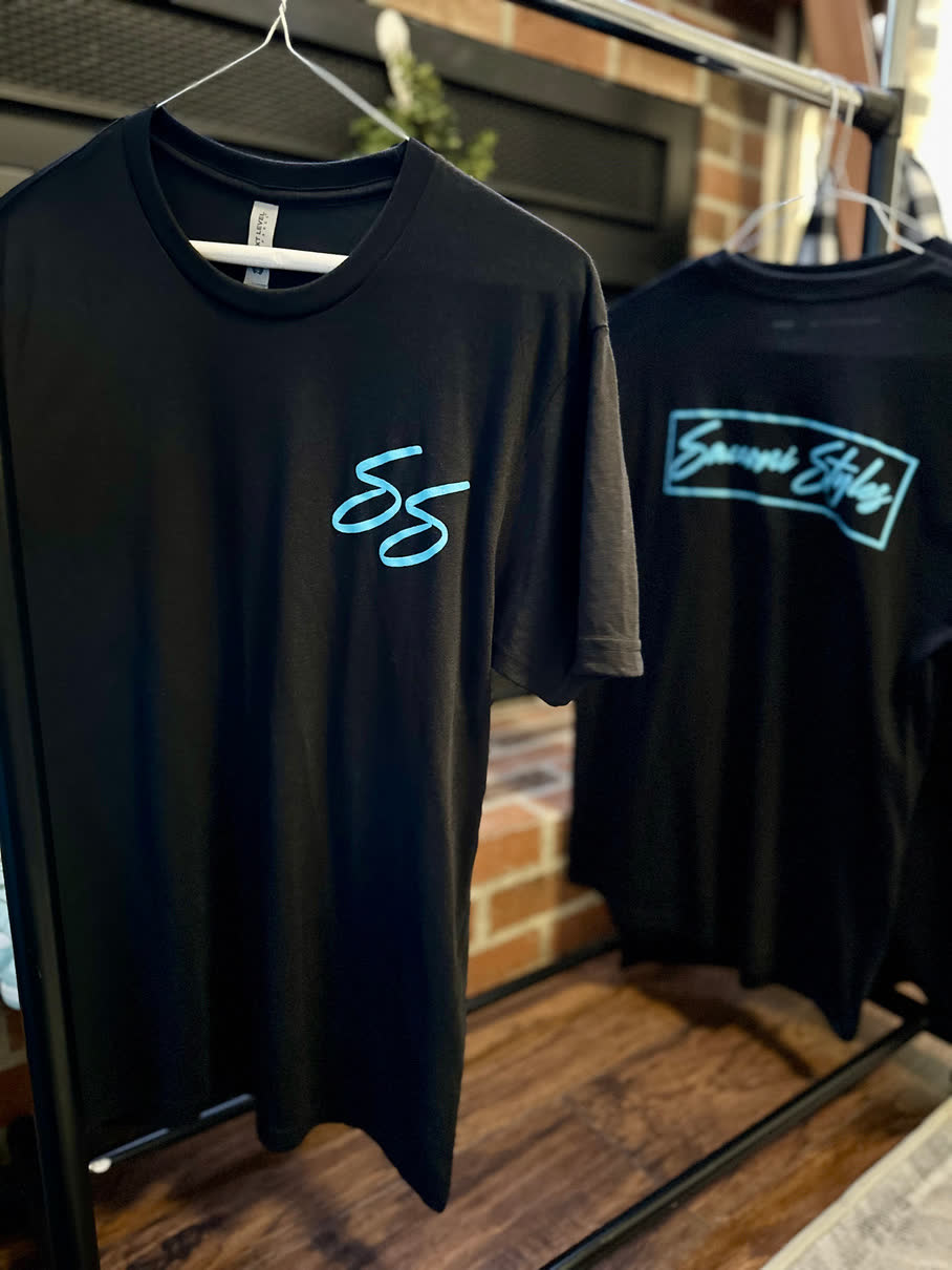 Sacconi Styles shirts with the SS script and the full logo